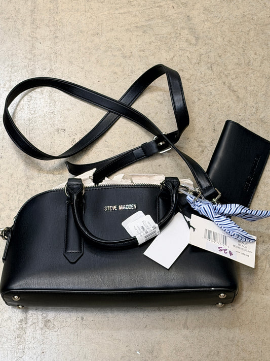 Steve Madden Bcolbie East West Medium Satchel Bag - Black - 198190777670