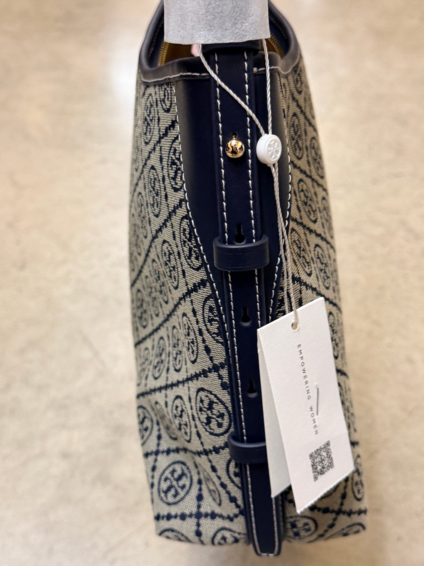 Tory Birch T Monogram Medium Shoulder Bag - Navy - 197865407041