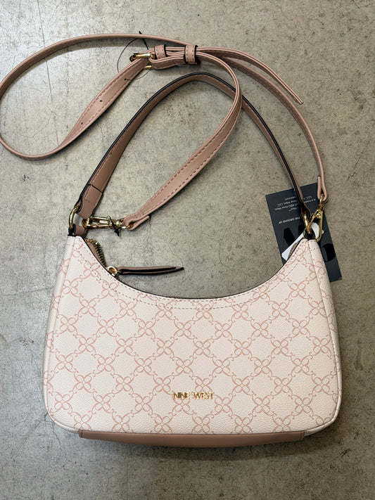 Nine West Bowie Mini Shoulder Bag - Powder Pink Logo Print