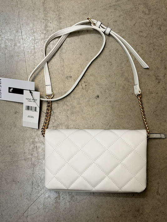 Nine West Emberly Mini Quilted Crossbody Bag - Optic White