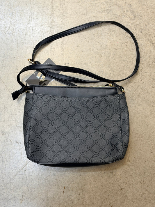 Nine West Bowie Mini Crossbody Bag - Black Graphic Print Design