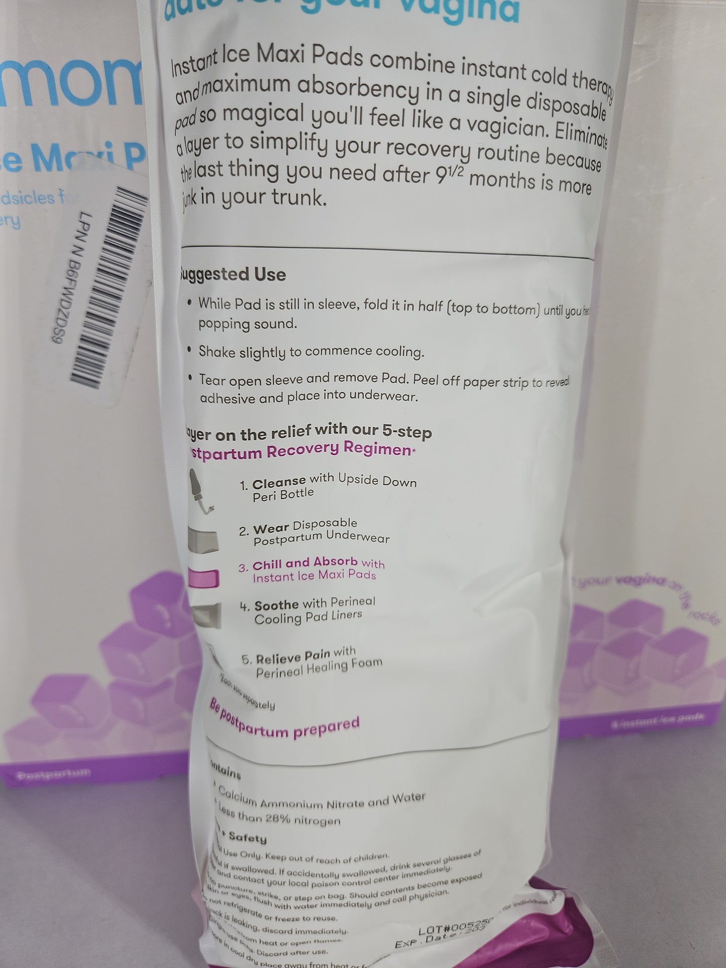 Frida Mom Instant Ice Maxi Pad - 8 Count