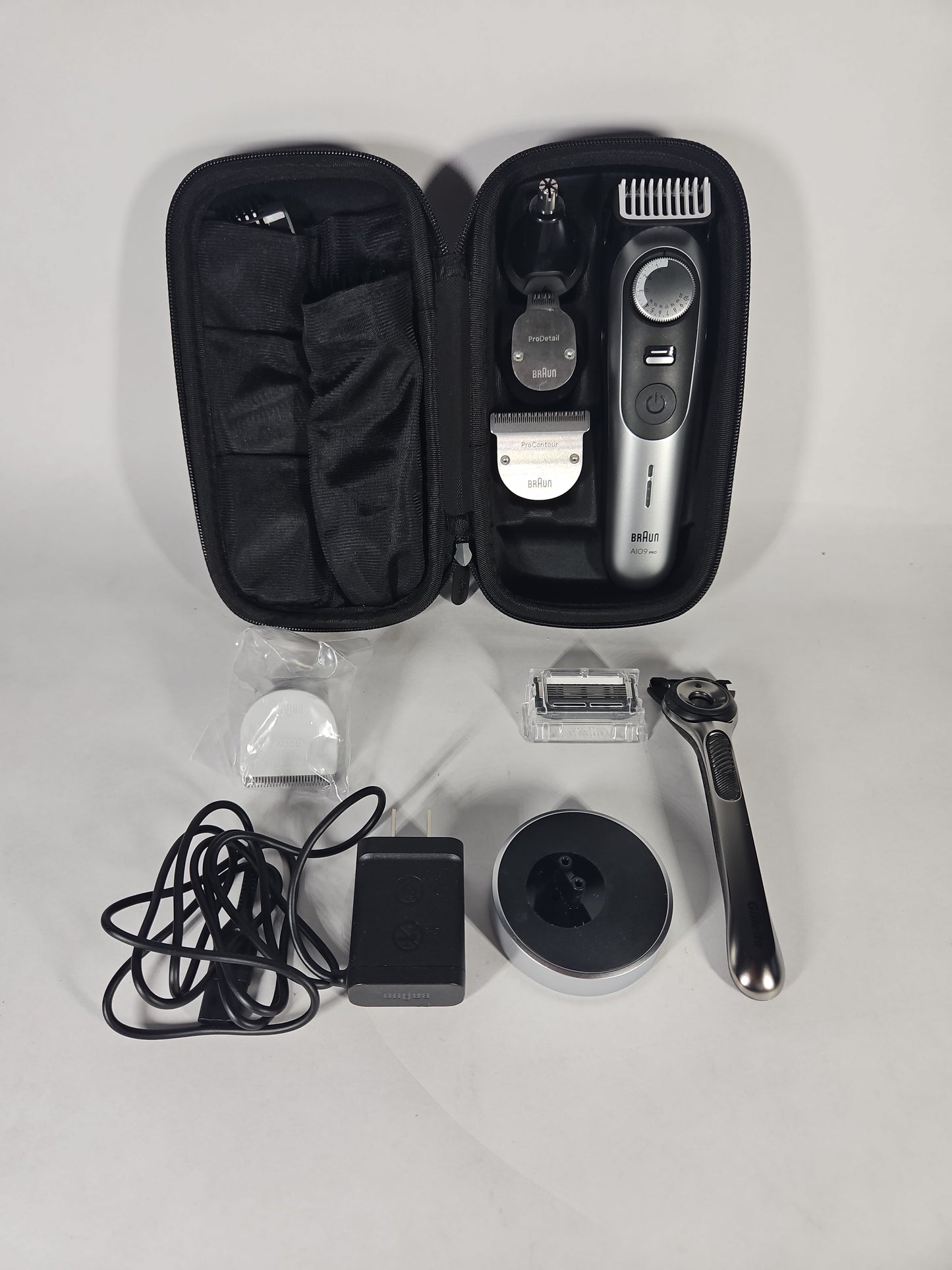 Braun Series 9 Pro All-in-One Trimmer Silver Black Open Box