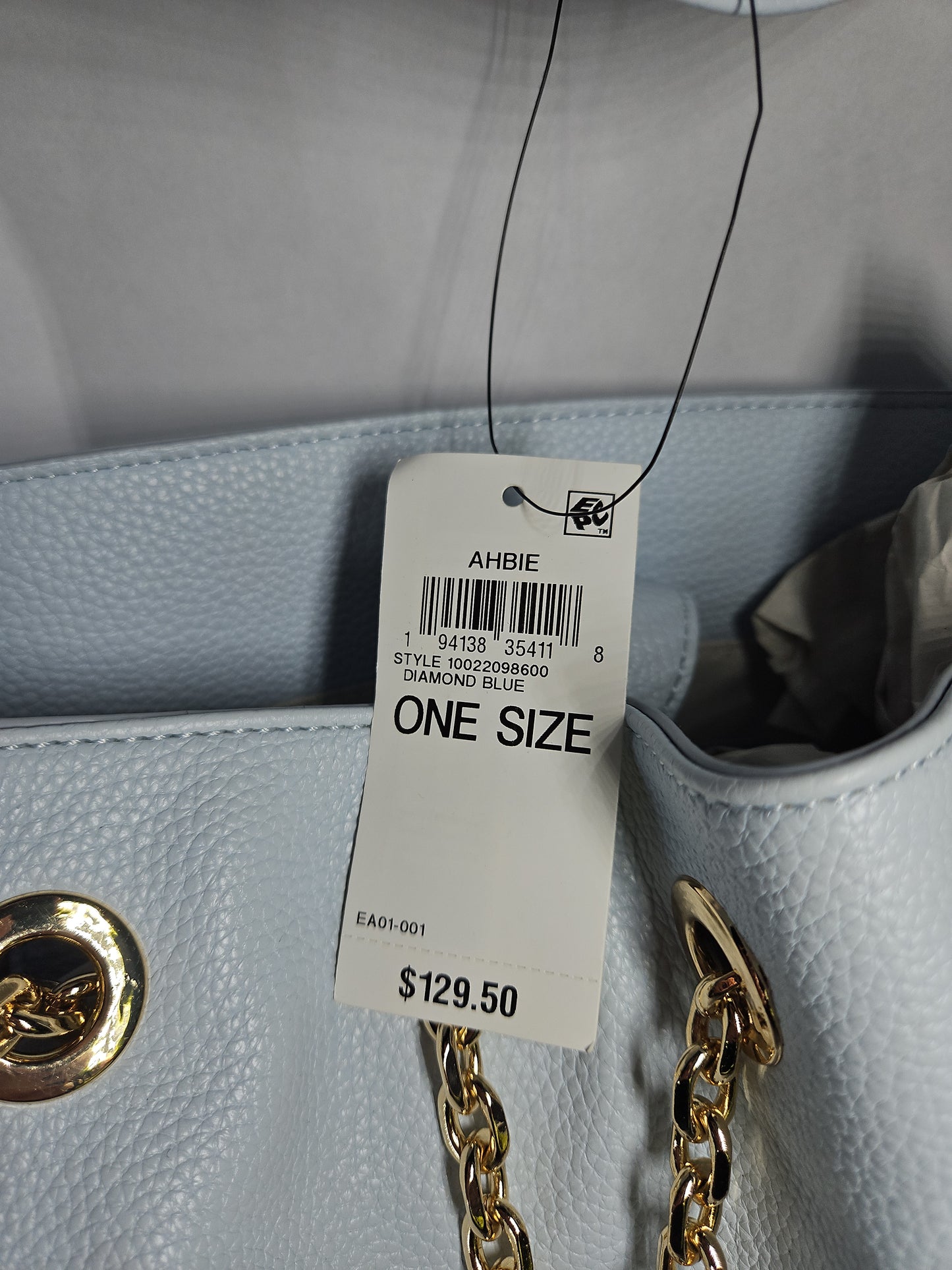 On 34th Somynn Solid Large Shoulder Bag - Diamond Blue