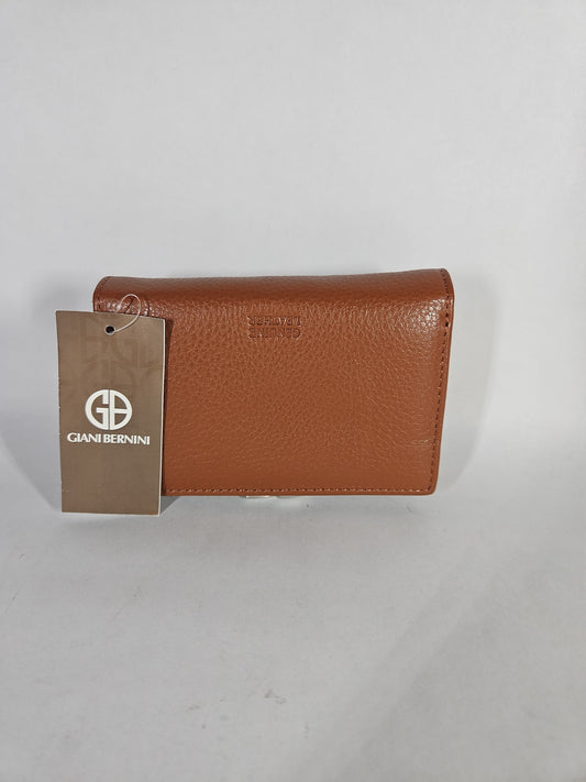 Giani Bernini Softy Indexer Wallet – Cognac/Silver