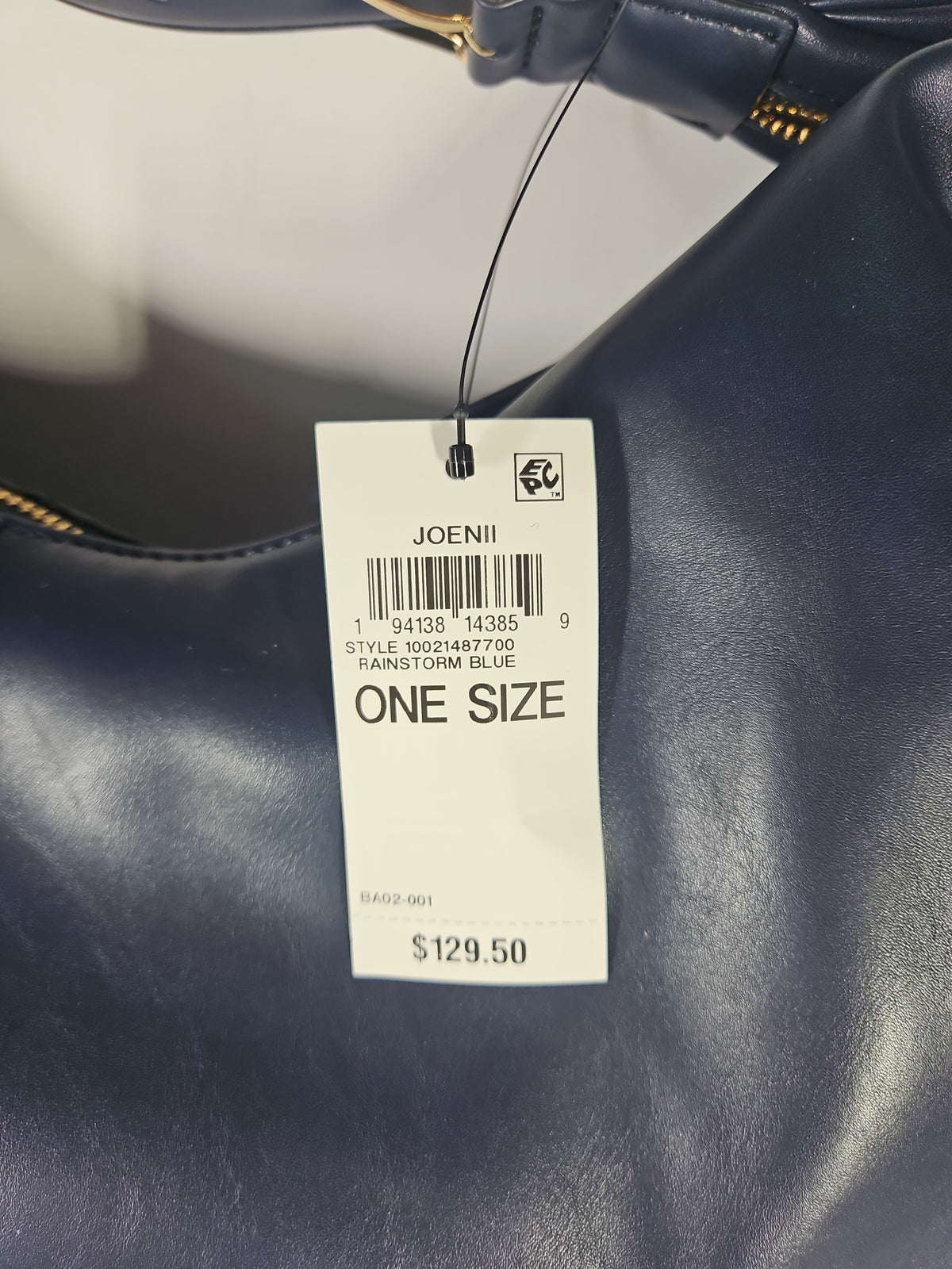On 34th Joenii Extra Large Hobo Bag – Rainstorm Blue