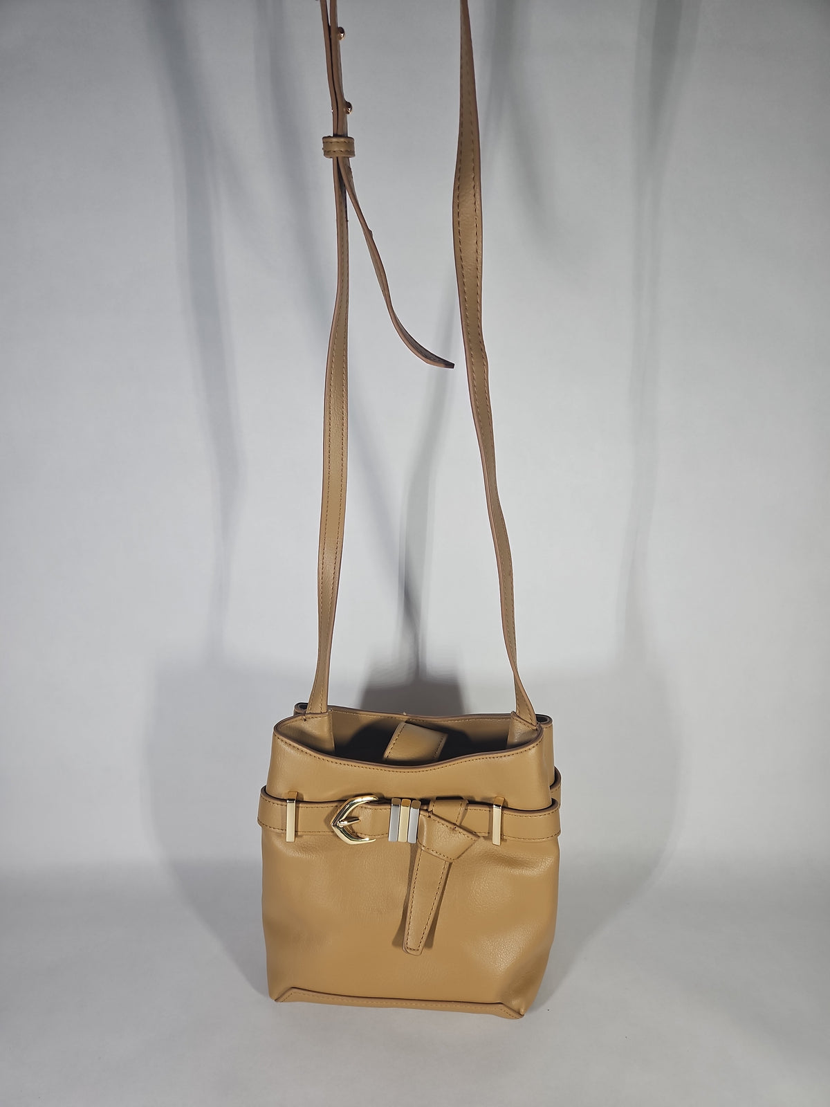 I.N.C. International Concepts Nailaa Belted Crossbody – Khaki/Taupe