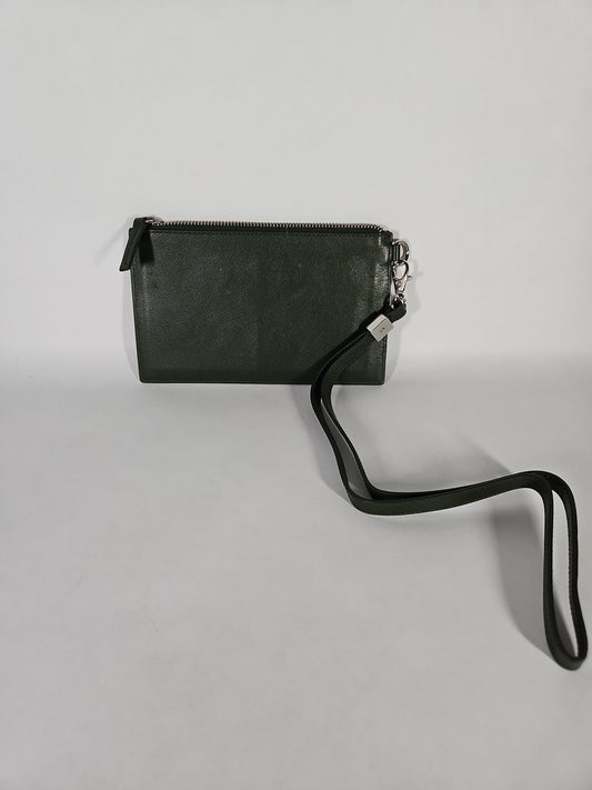 Tommy Hilfiger x Anthony Ramos Genuine Leather Wristlet Wallet – Army Green