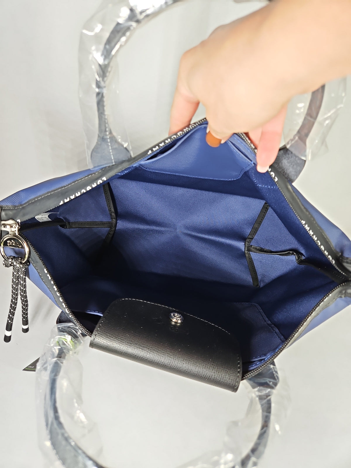 Longchamp Le Pliage Energy Small Top Handle Bag – Navy