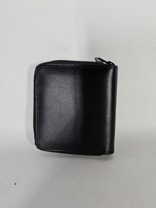 ROYCE New York Zip Around Bifold Wallet – Black
