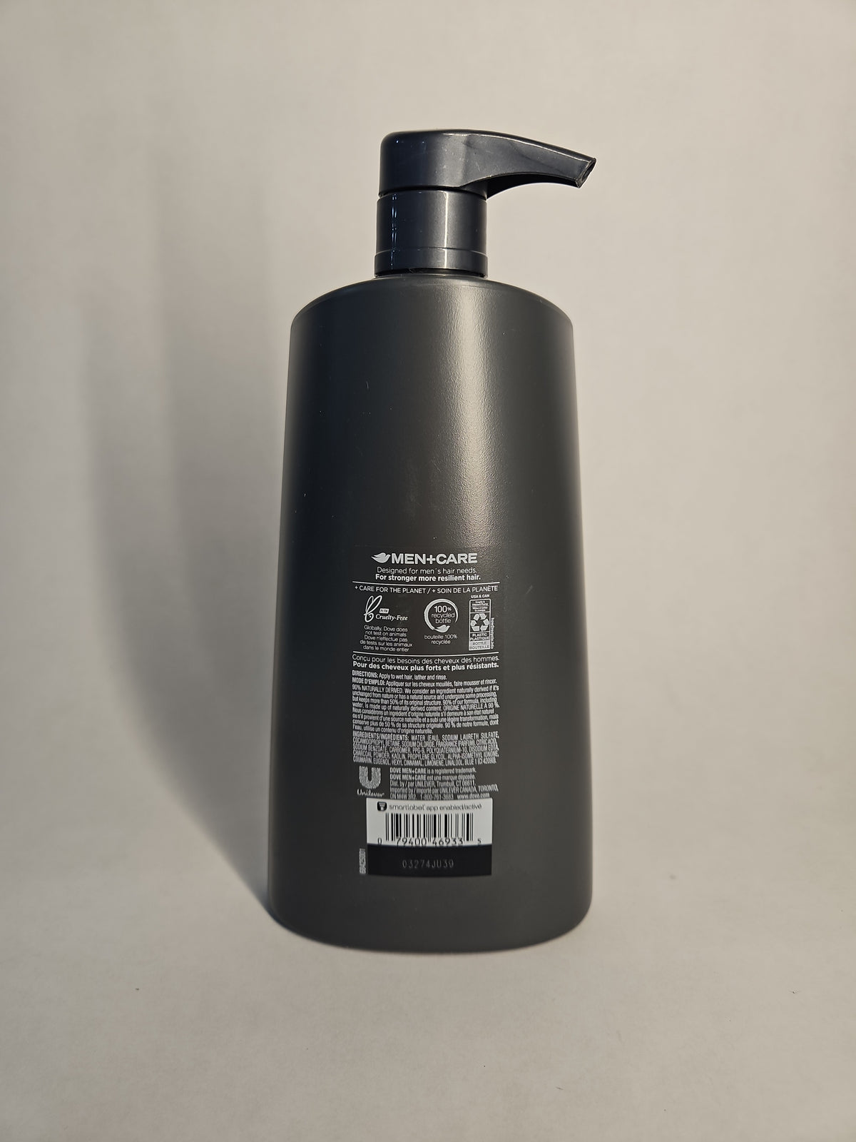 Dove Men+Care Purifying Charcoal + Clay Shampoo – 25.4 oz 2-Pack