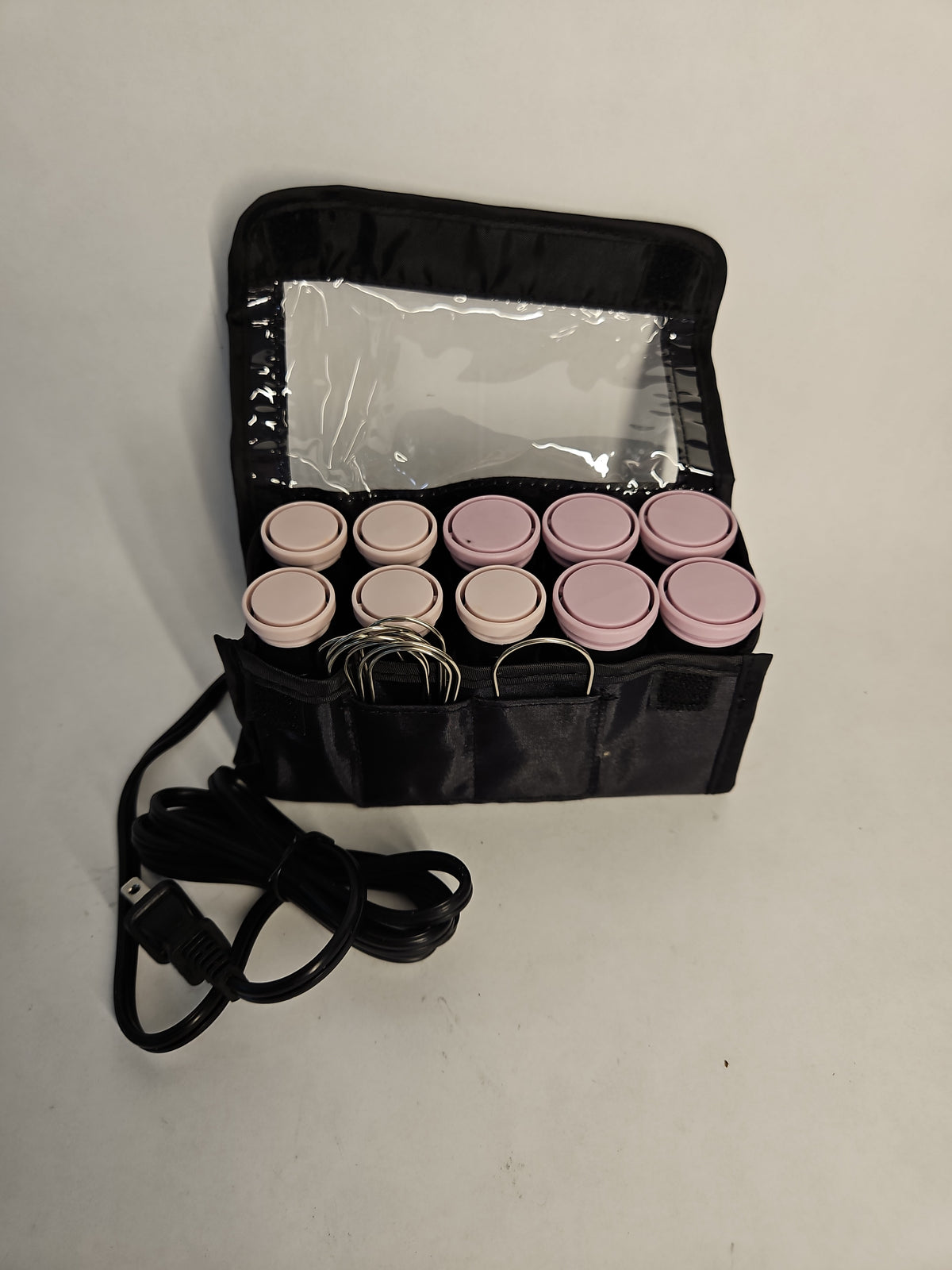Remington Compact Hot Rollers with Storage Travel Case – Black/Purple