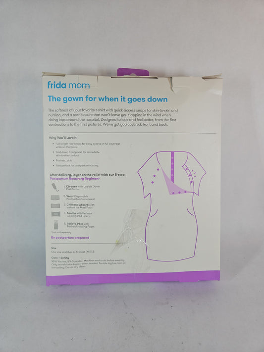 Frida Mom Delivery and Nursing Gown, One Size