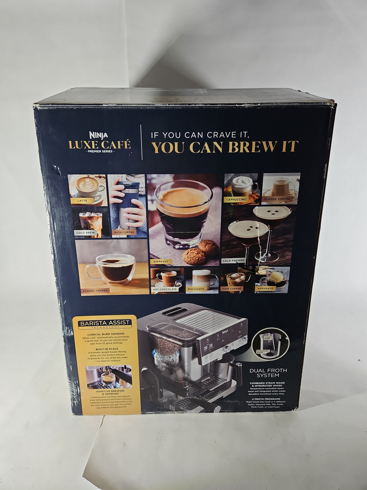 Ninja Luxe Café Premier 3-in-1 Espresso, Drip & Cold Brew Machine ES601 – Used