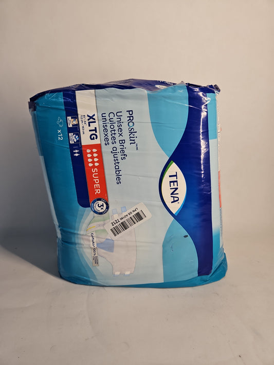 Tena ProSkin Unisex Briefs Super XL 12 Count