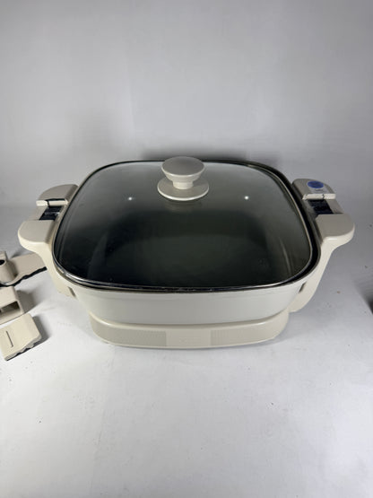bella Make & Take Electric Skillet 12 in - Damaged, Broken Handles & Base