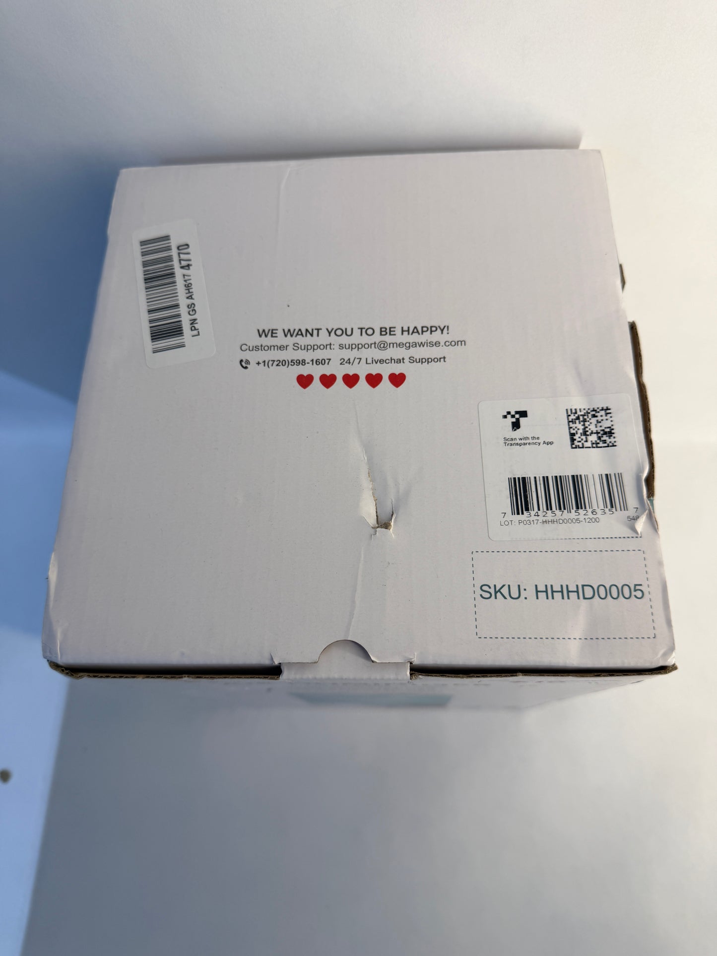 MEGAWISE 3.5L Cool Mist Humidifier White Open Box