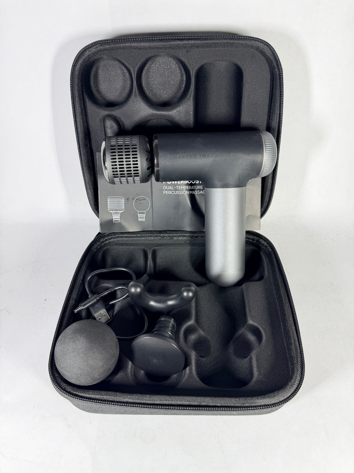Sharper Image PowerBoost Pro+ Compact Hot & Cold Percussion Massager