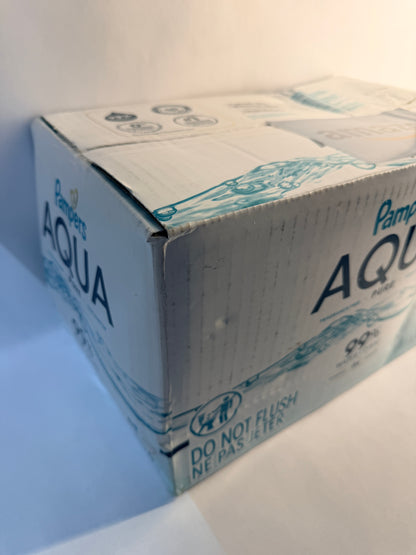 Pampers Aqua Pure Baby Wipes 99% Water Fragrance Free 896 Total New Sealed