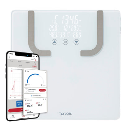 Taylor Body Composition Smart Scale with Quick View (Model 5341063)