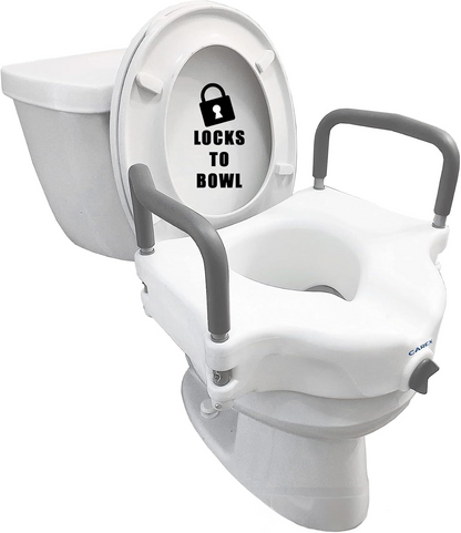 Carex Raised Toilet Seat with Arms