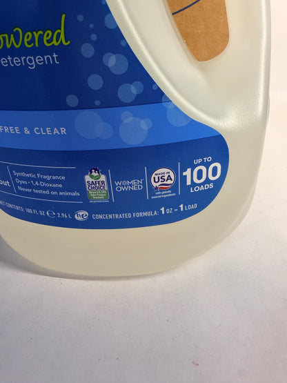 ECOS Laundry Detergent Free & Clear 200 Loads Pack of 2 100 Fl Oz