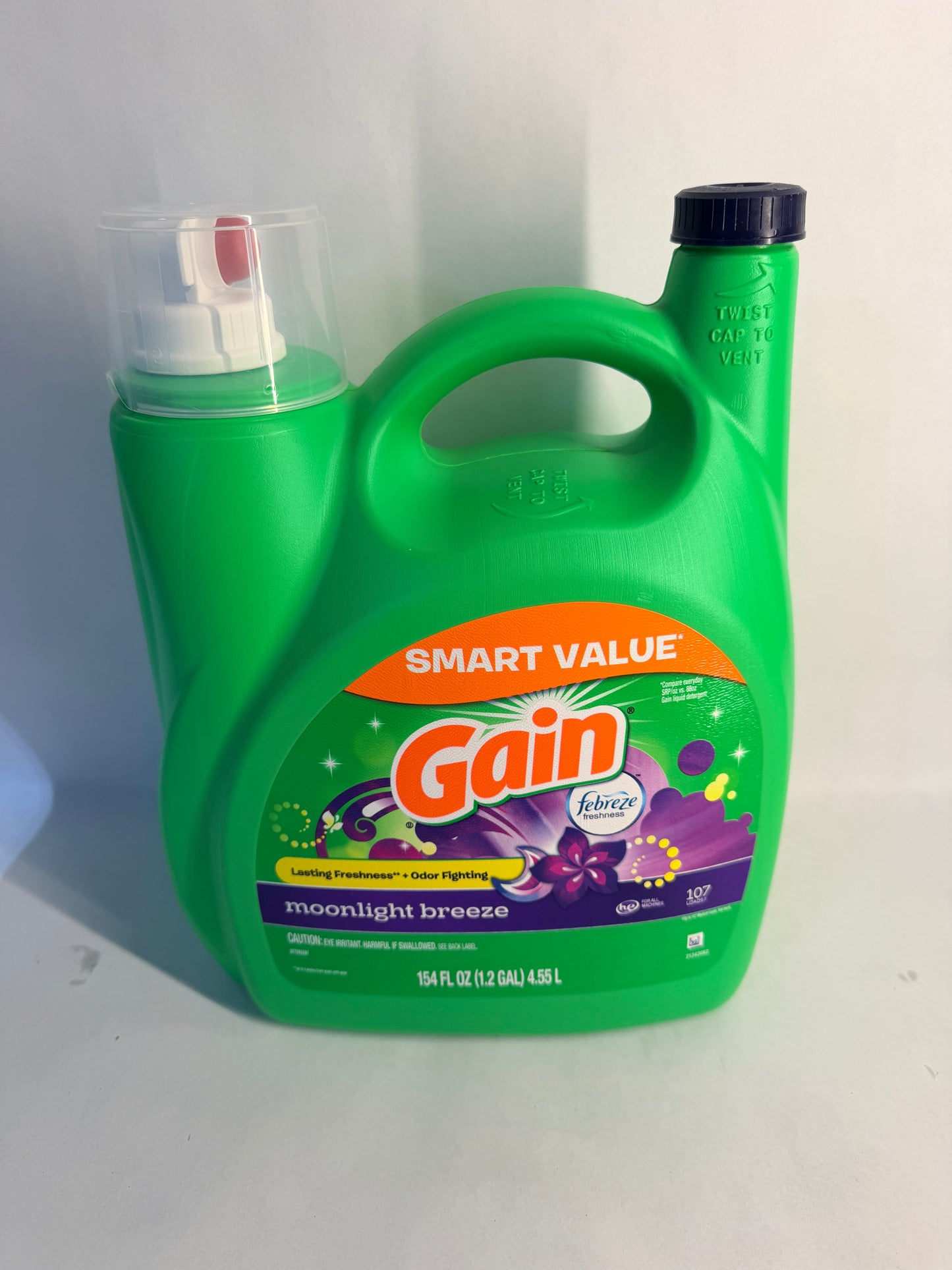 Gain Liquid Laundry Detergent Moonlight Breeze 154 Fl Oz 107 Loads