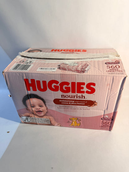 Huggies Nourish Baby Wipes – 560 Count | New