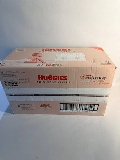Huggies Skin Essentials Diapers Size 2 12-18 lbs 72 Ct