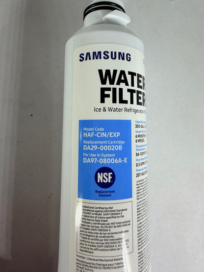Samsung HAF-CIN Genuine Refrigerator Water Filter DA29-00020B