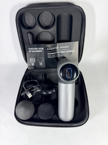 Sharper Image PowerBoost Pro+ Compact Hot & Cold Percussion Massager - Used