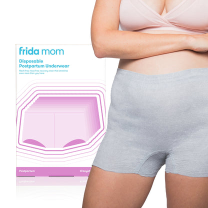 Frida Mom Disposable Postpartum Underwear, Boyshort, XS/S (8 Count)