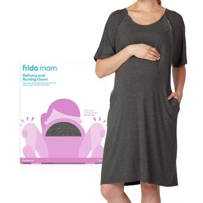 Frida Mom Delivery and Nursing Gown, One Size