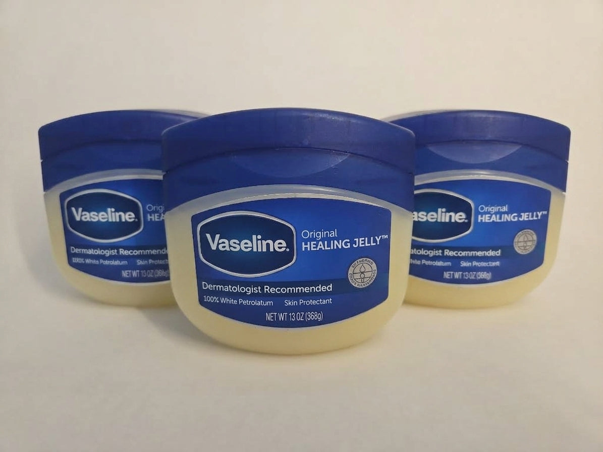 Vaseline Original Petroleum Healing Jelly for Dry Cracked Skin – 13 oz 3-Pack