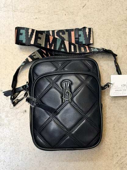 Steve Madden Drakee Quilted Small Crossbody Bag - Black - 193624497117