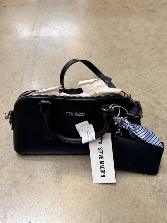 Steve Madden Bcolbie East West Medium Satchel Bag - Black - 198190777670