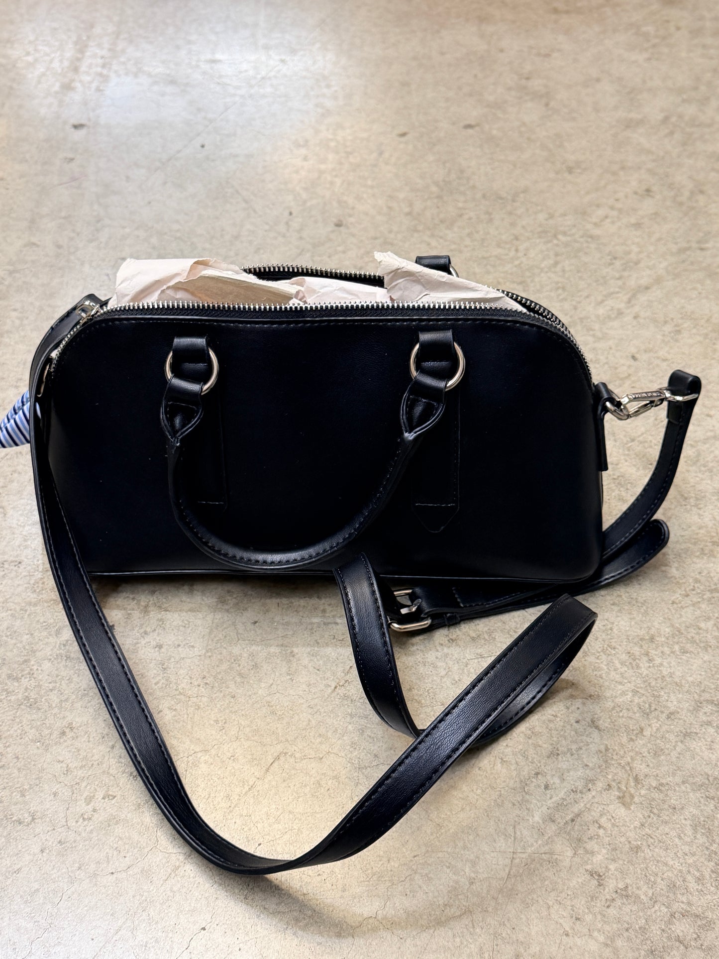 Steve Madden Bcolbie East West Medium Satchel Bag - Black - 198190777670