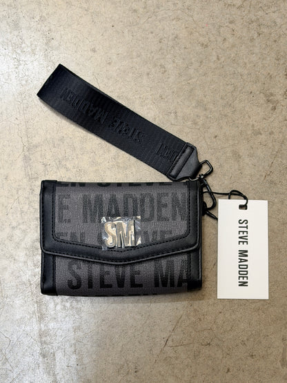 Steve Madden Wristlet Wallet Black MO370175 NWT Women's Wallet