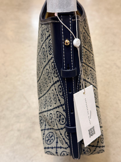 Tory Birch T Monogram Medium Shoulder Bag - Navy - 197865407041