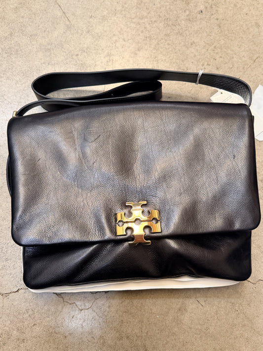 Tory Birch Kira Soft Leather Large Shoulder Bag - Black - 197865594635
