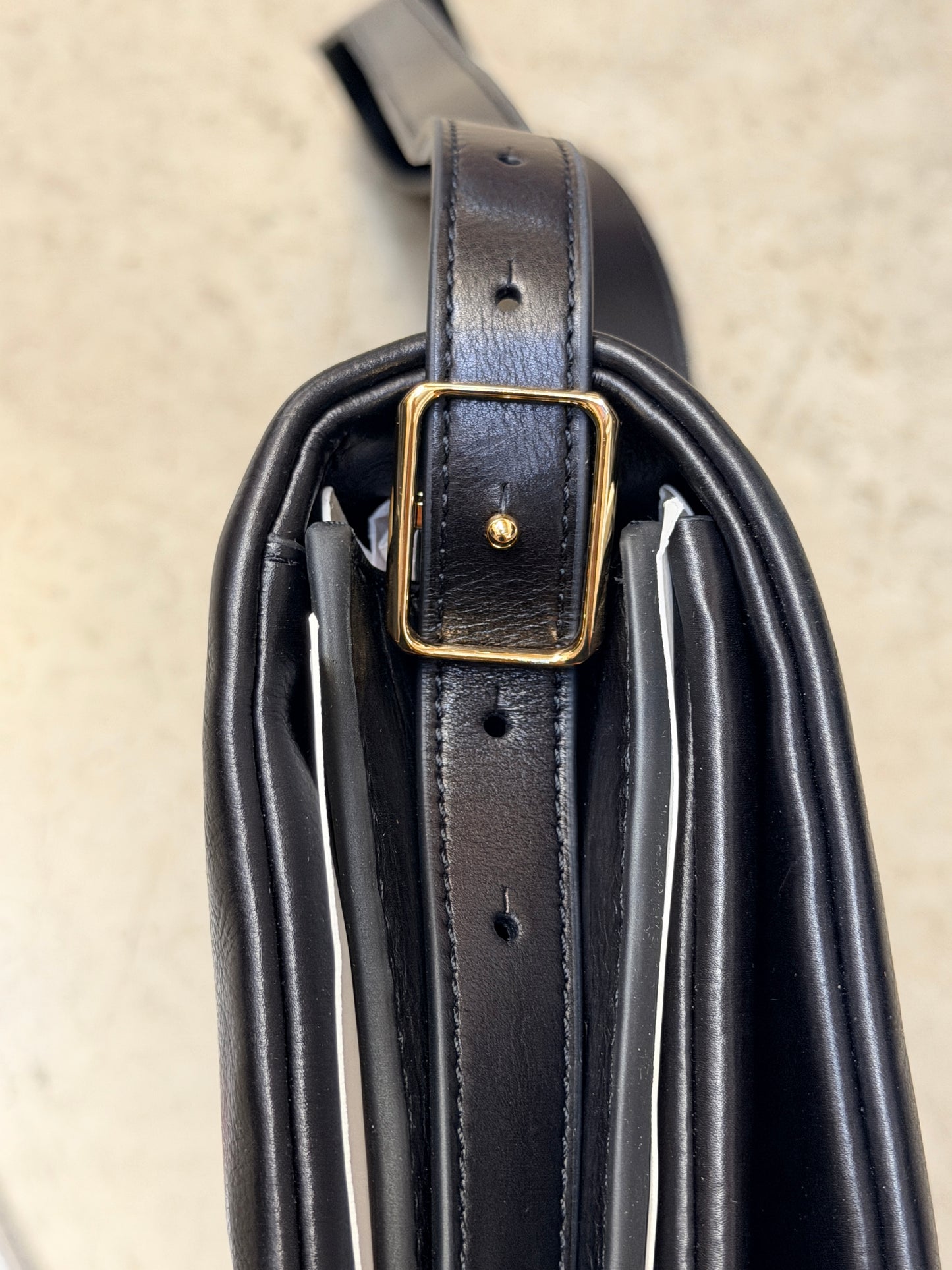Tory Birch Kira Soft Leather Large Shoulder Bag - Black - 197865594635