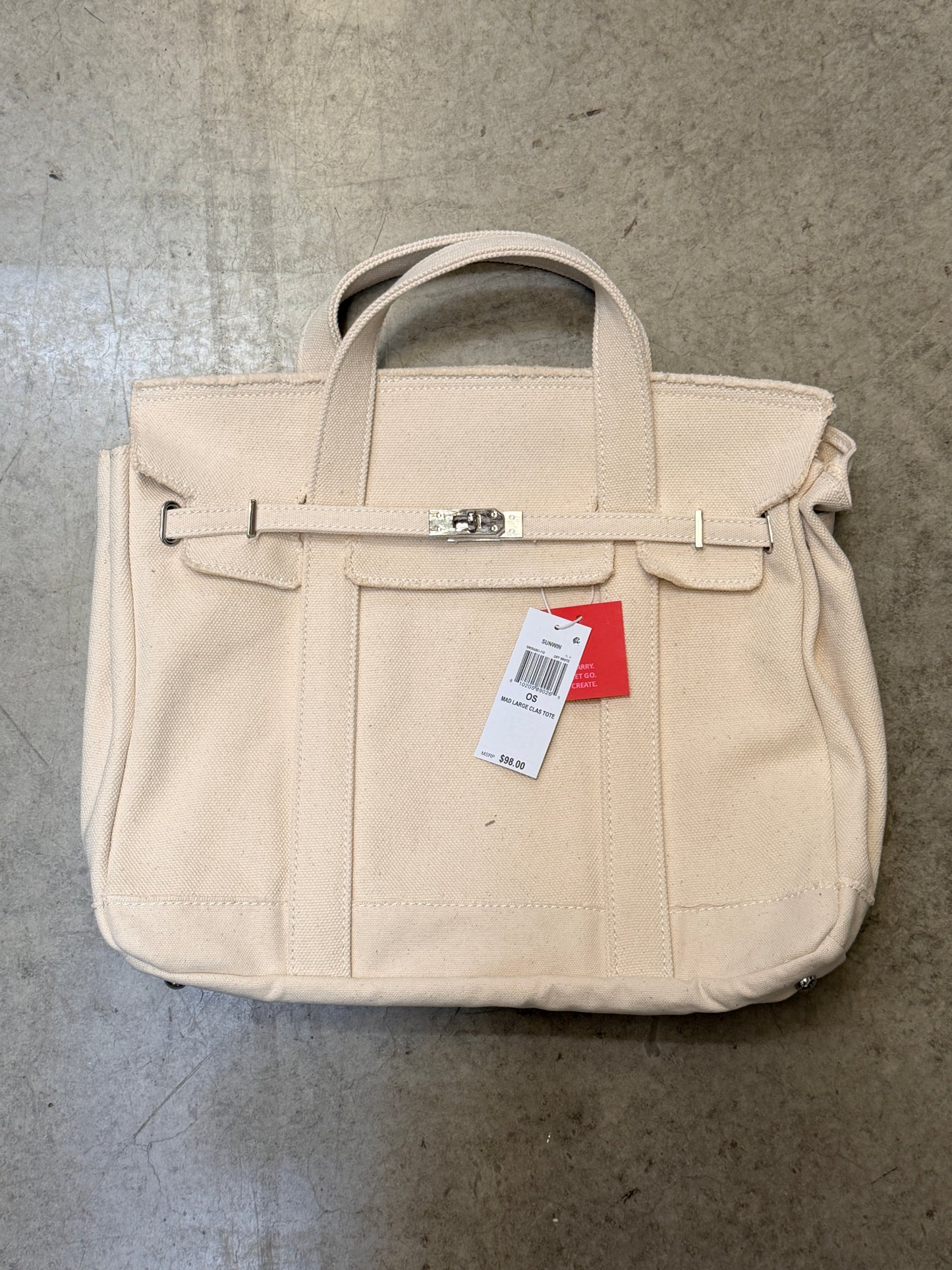 Sunwin Large Madaket Classic Tote Bag Marine Beige