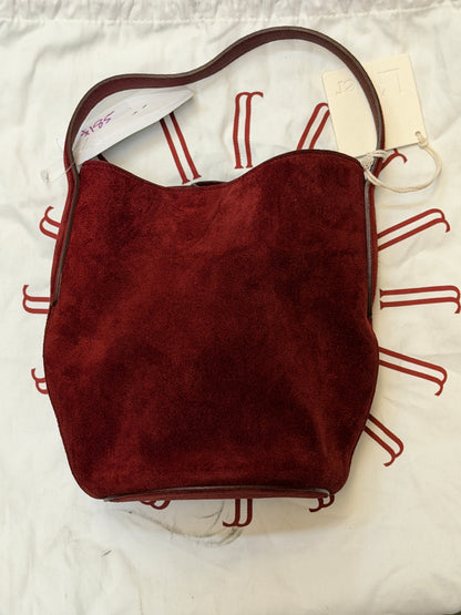 Liffner Mini Belted Bucket - Maroon Suede - 7340174227432