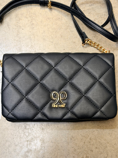 Nine West Emberly Mini Quilted Crossbody Bag - Black