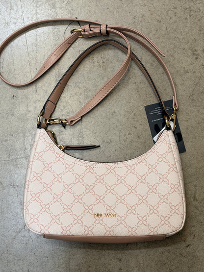 Nine West Bowie Mini Shoulder Bag - Powder Pink Logo Print