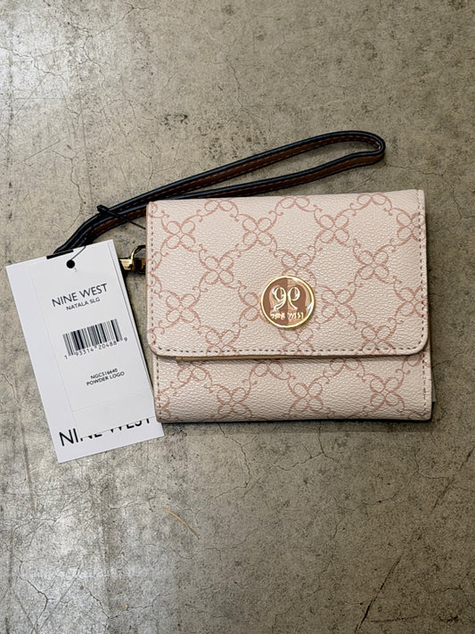 Nine West Natala Wallet - Powder Pink Logo Print