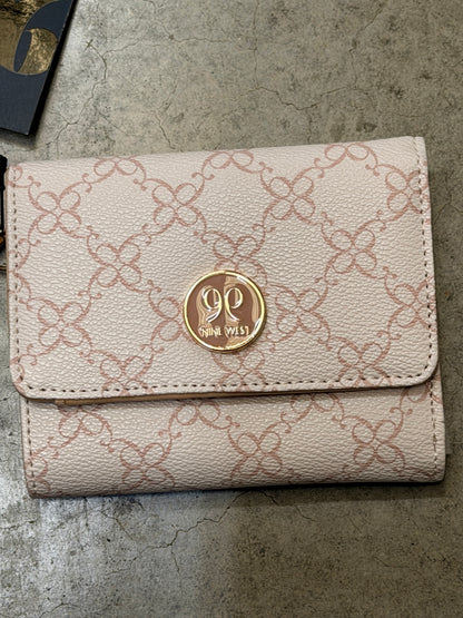 Nine West Natala Wallet - Powder Pink Logo Print