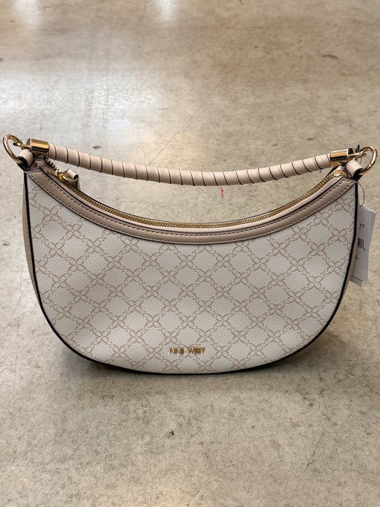 Nine West Sonnet Mini Shoulder Bag - Cream Logo Print