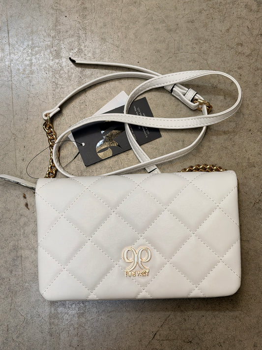 Nine West Emberly Mini Quilted Crossbody Bag - Optic White