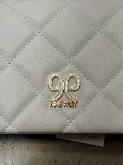 Nine West Emberly Mini Quilted Crossbody Bag - Optic White
